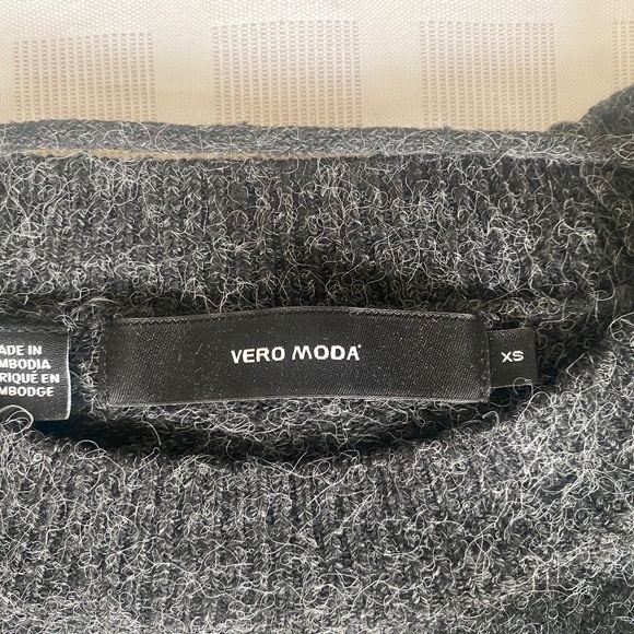 Charcoal Grey Sweater Vero Moda XS Excellent Condition - Picture 2 of 8